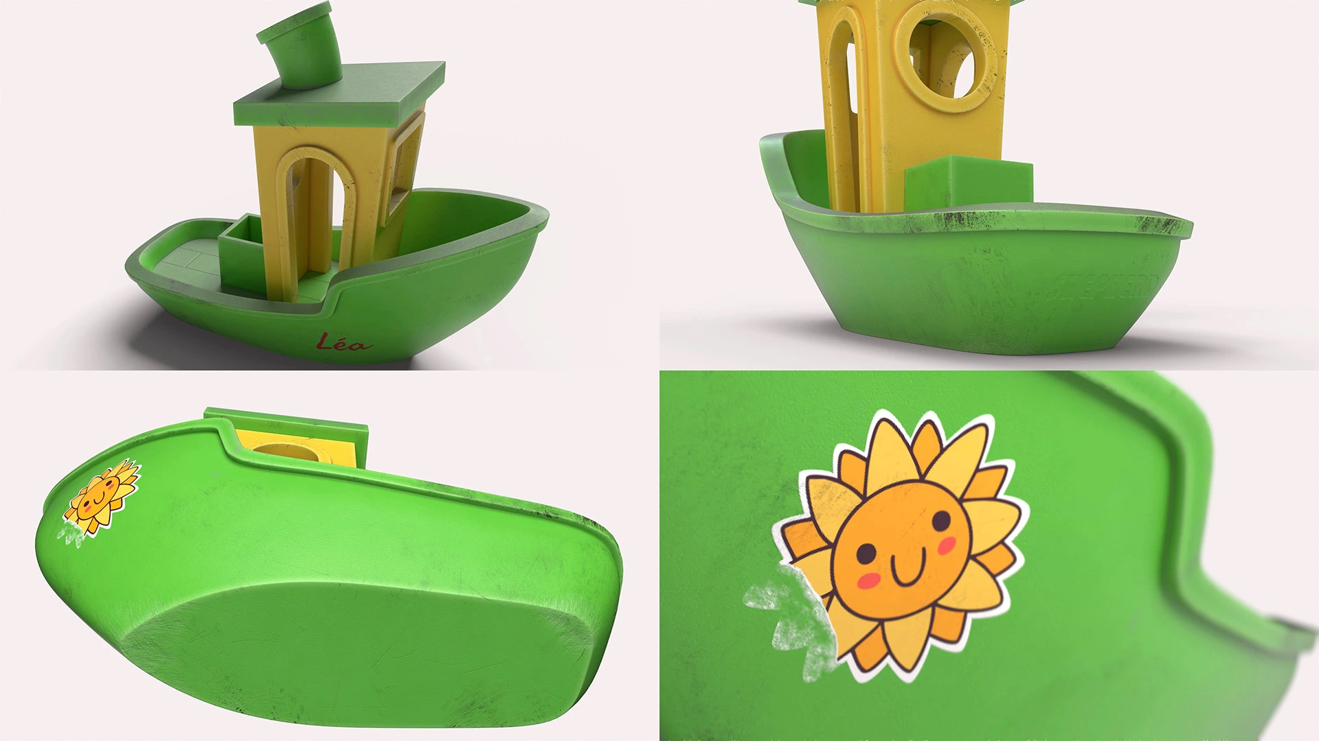 Modélisation 3D d'un bateau — Maya & Substance Painter