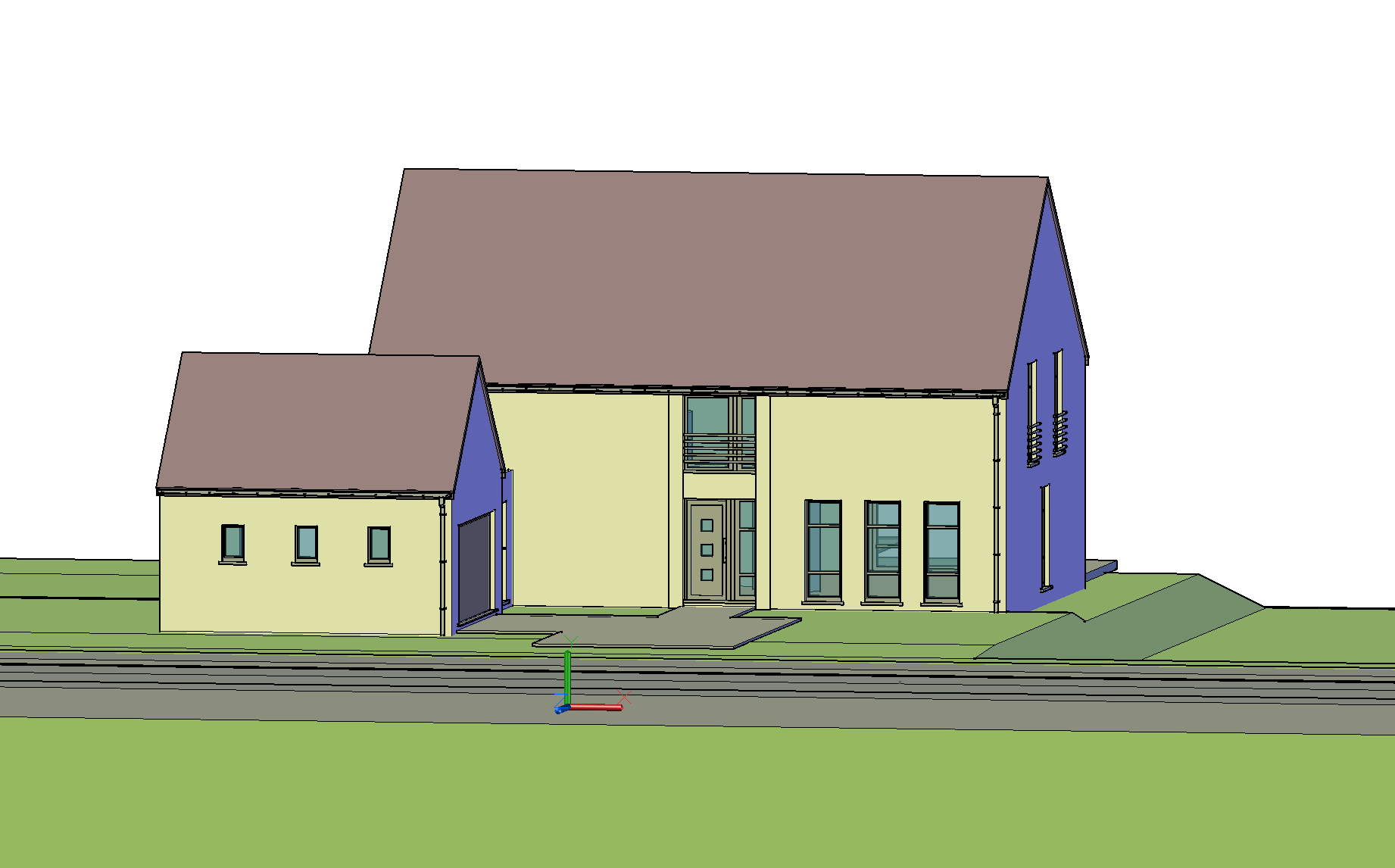 Maison individuelle — rendu 3D